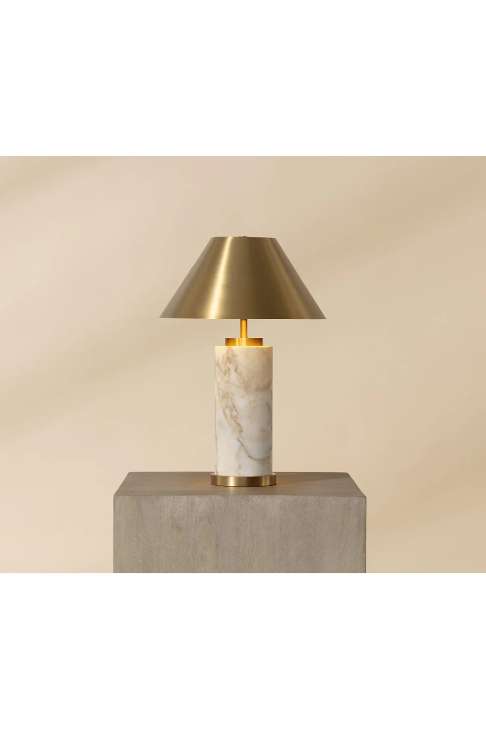 Modern European furniture - Cylindrical Marble Table Lamp - www.oroa.com | Oroa.com
