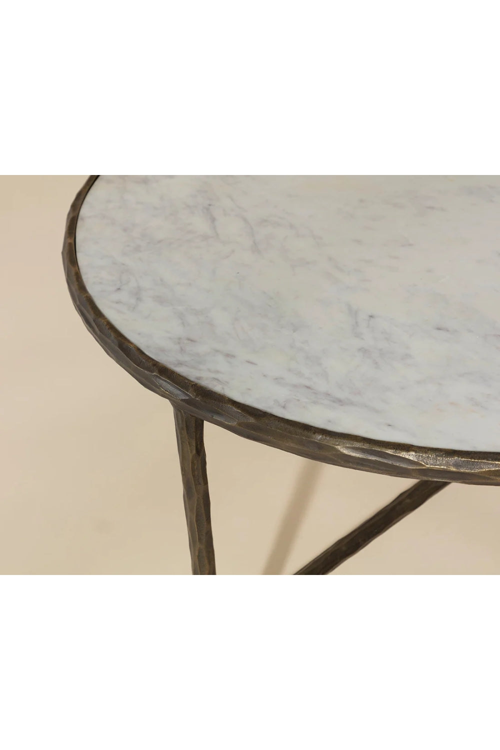 Modern European furniture - Brass Framed Marble Coffee Table - www.oroa.com | Oroa.com