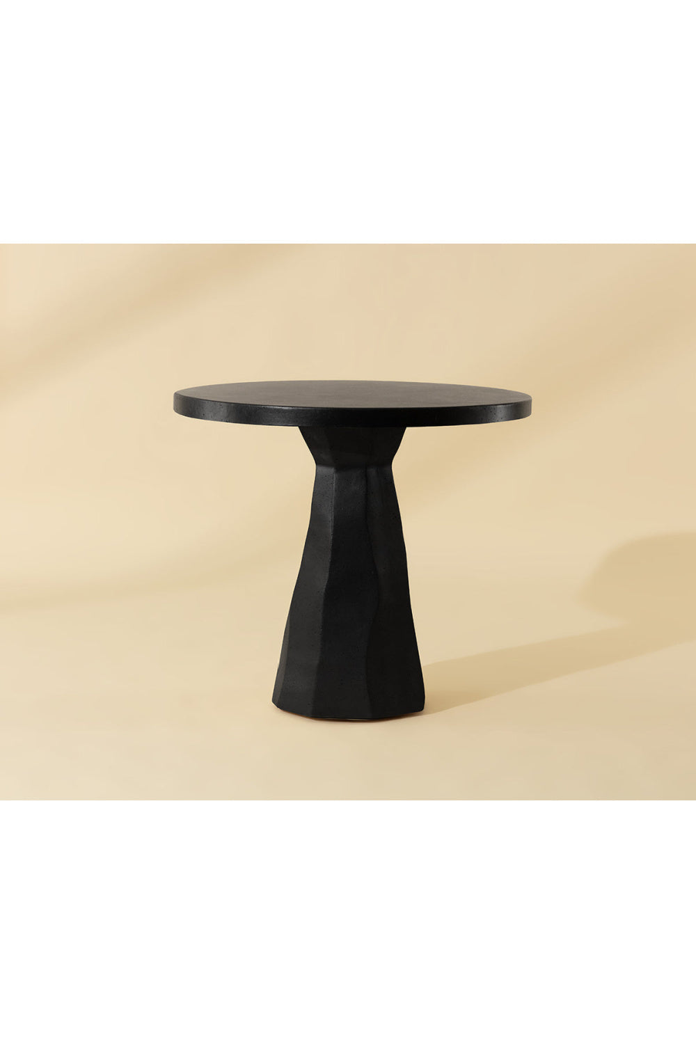 Natural Indoor/Outdoor Travertine Look Bistro Table | Oroa.com