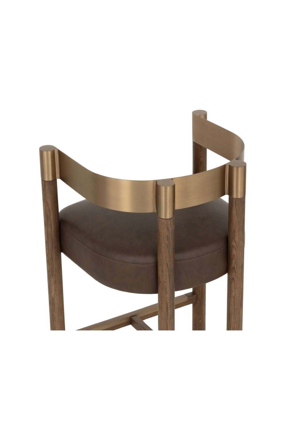 Brown Ash Curved Bar Stool | Splendido Manolo | Oroa.com