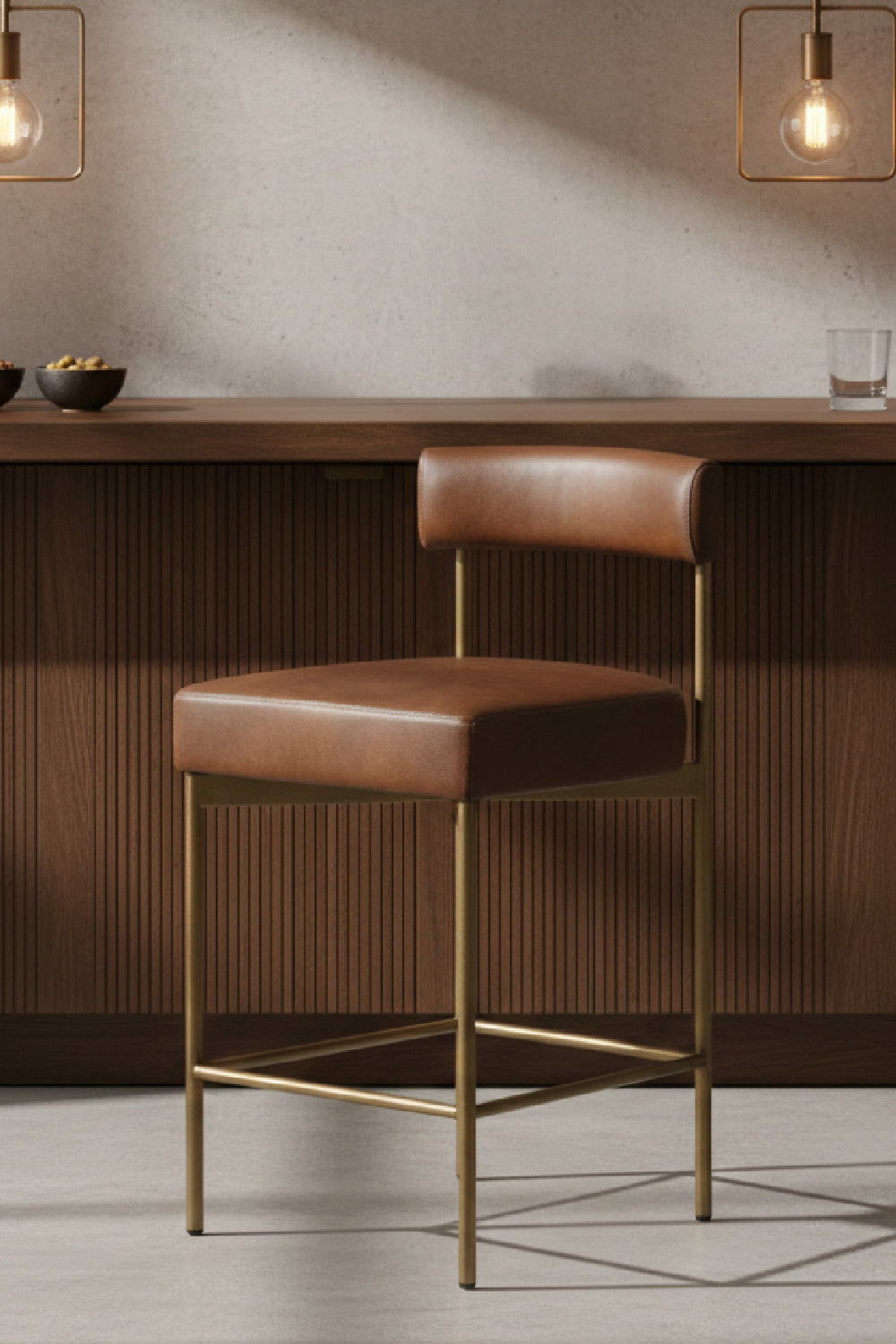 Modern European furniture - Low Back Fabric Counter Stool - www.oroa.com | Oroa.com