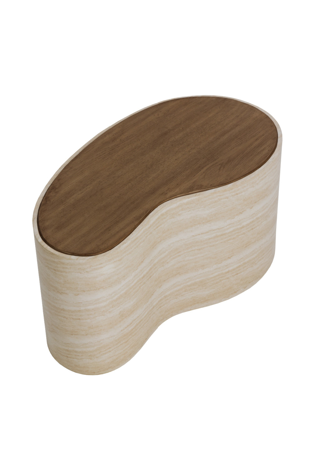 Modern European furniture - Freeform Travertine-Look Indoor/Outdoor Coffee Table - www.oroa.com | Oroa.com