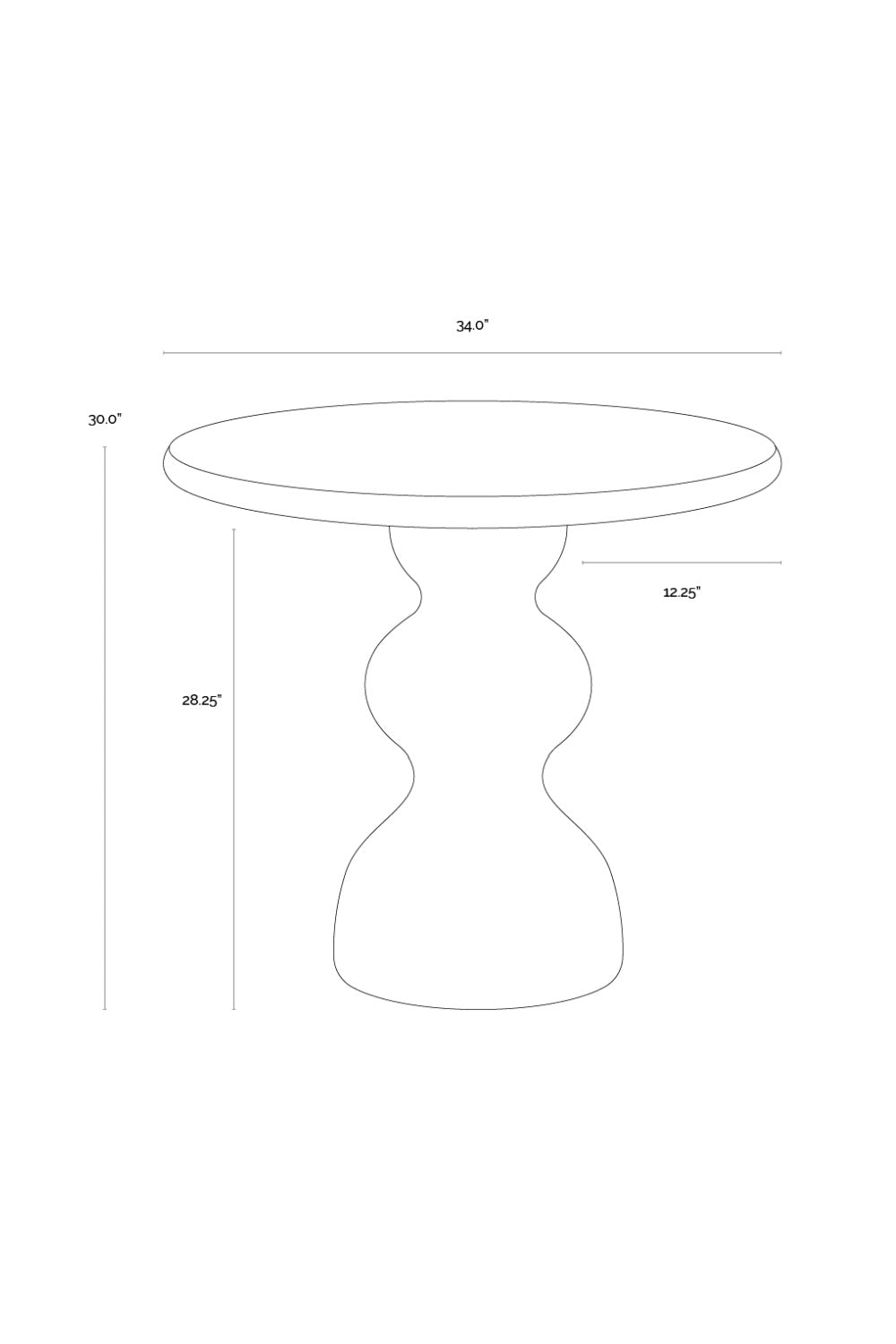 Modern European furniture - Marble-Look Indoor/Outdoor Concrete Bistro Table - www.oroa.com | Oroa.com