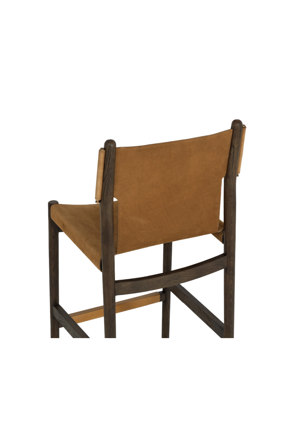 Brown Nubuck Leather Bar Stool | Splendido Argus | Oroa.com