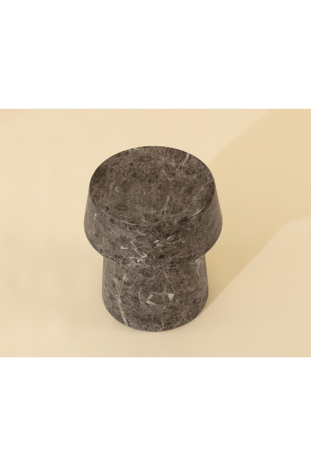 Modern European furniture - Marble Look Indoor/Outdoor End Table - www.oroa.com | Oroa.com