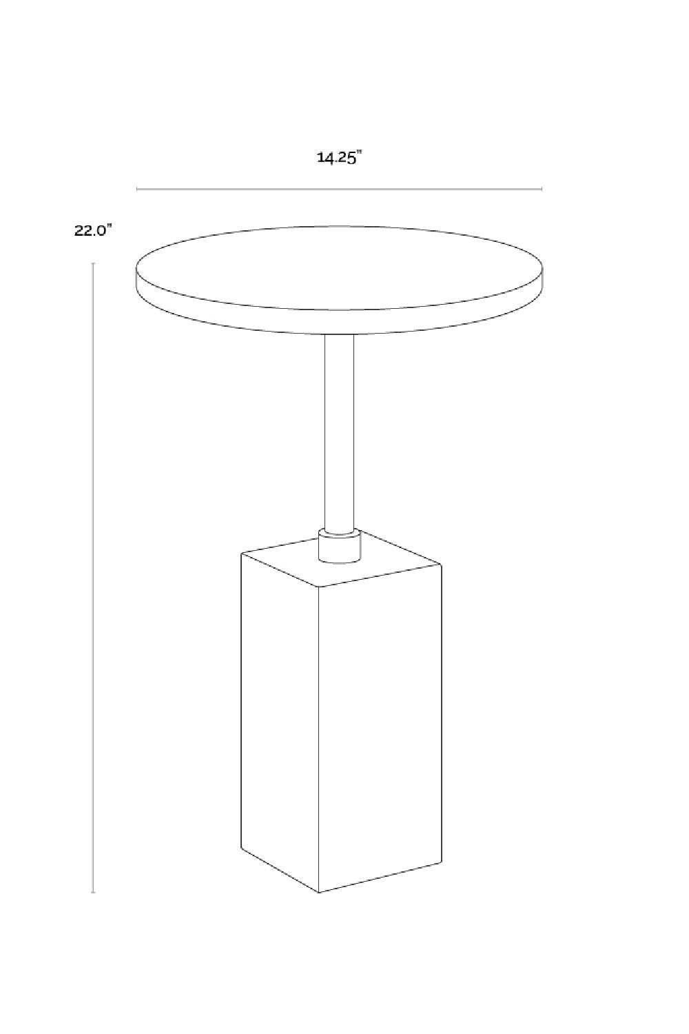 Modern European furniture - Marble-Look Indoor/Outdoor End Table - www.oroa.com | Oroa.com