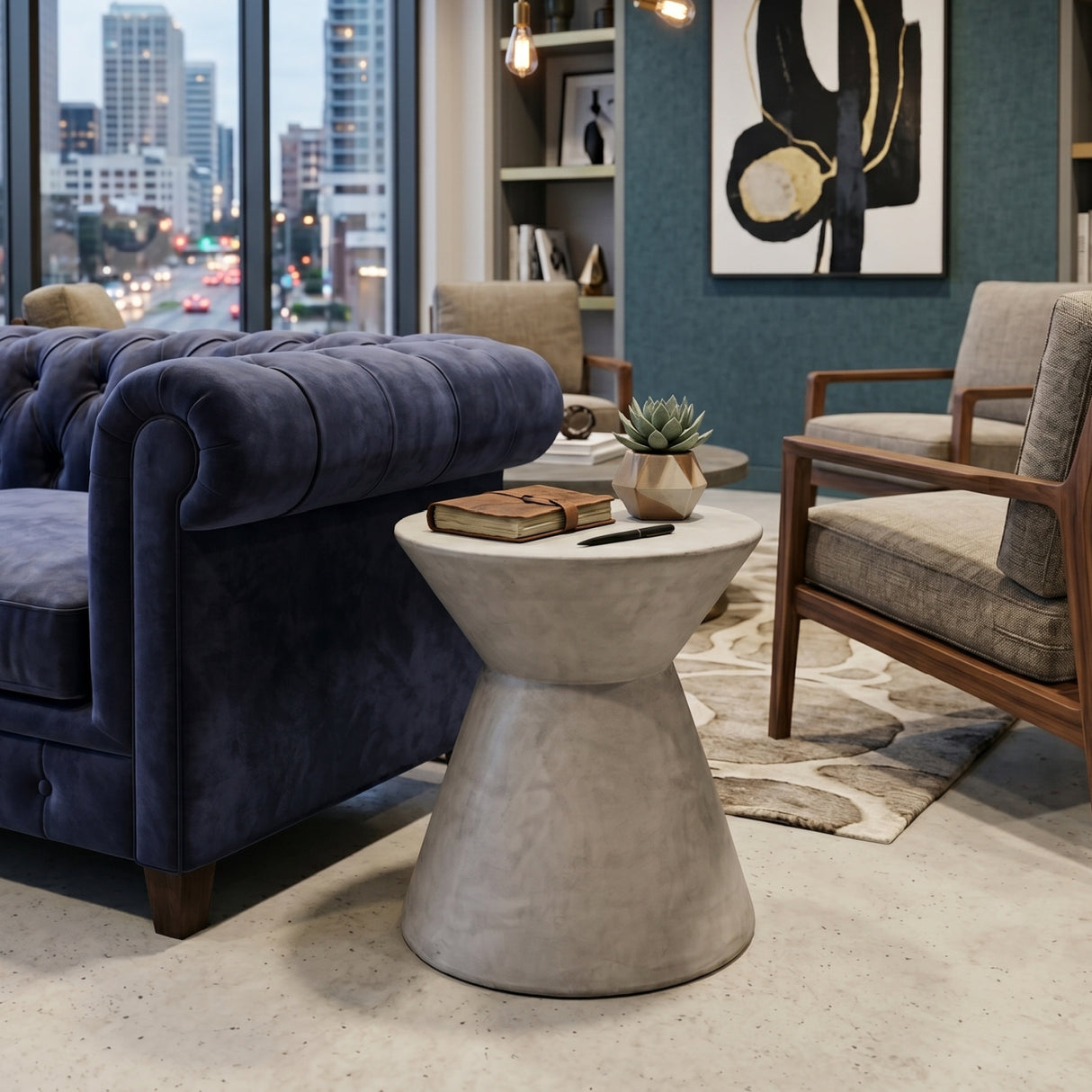 Concrete Indoor/Outdoor End Table | Oroa.com