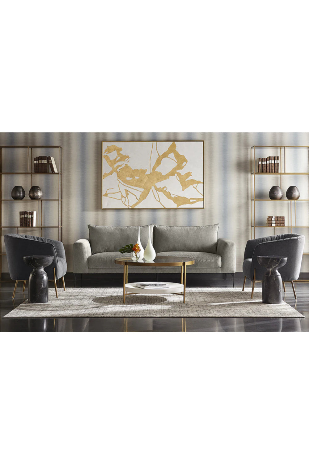 Modern European furniture - Abstract Linear Canvas Art - www.oroa.com