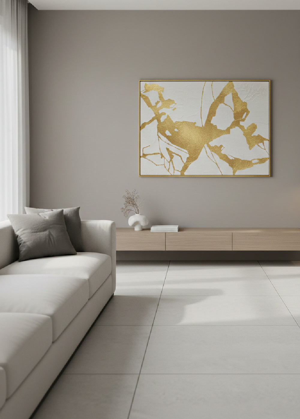 Modern European furniture - Abstract Linear Canvas Art - www.oroa.com
