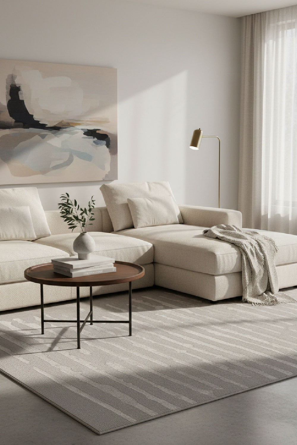 Modern European furniture - Hand-Tufted Taupe Area Rug - www.oroa.com | Oroa.com