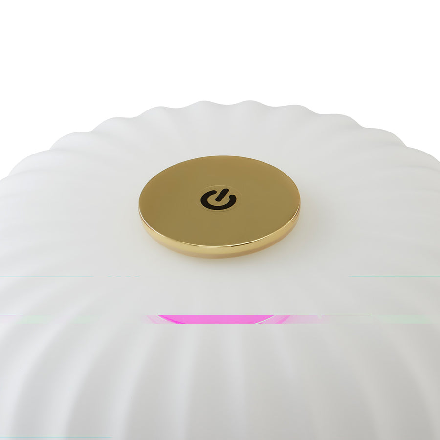 Fluted Glass Rechargeable Table Lamp | Jonathan Adler Scala | Oroa.com