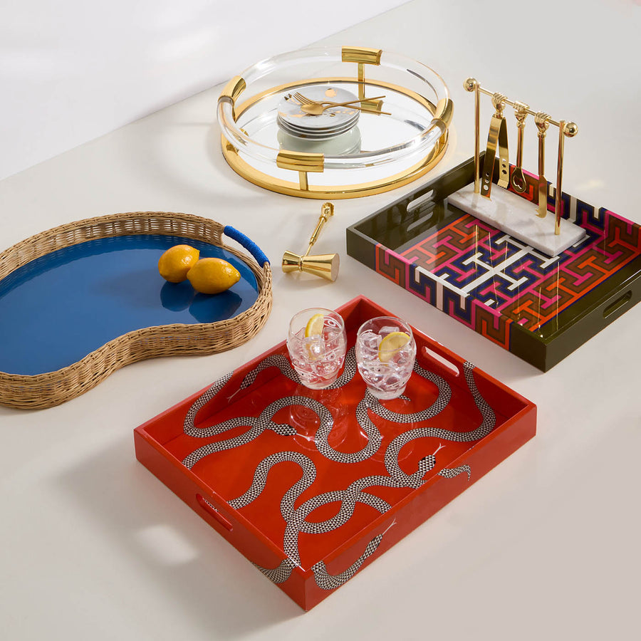 Patterned Lacquer Tray | Jonathan Adler Madrid | Oroa.com