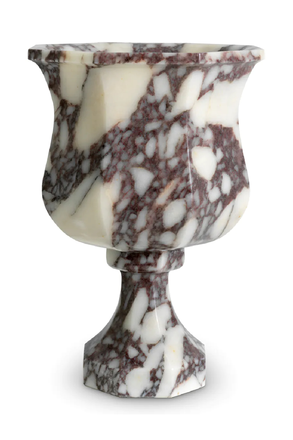 White Marble Pedestal Vase | Eichholtz Bennington | Oroa.com