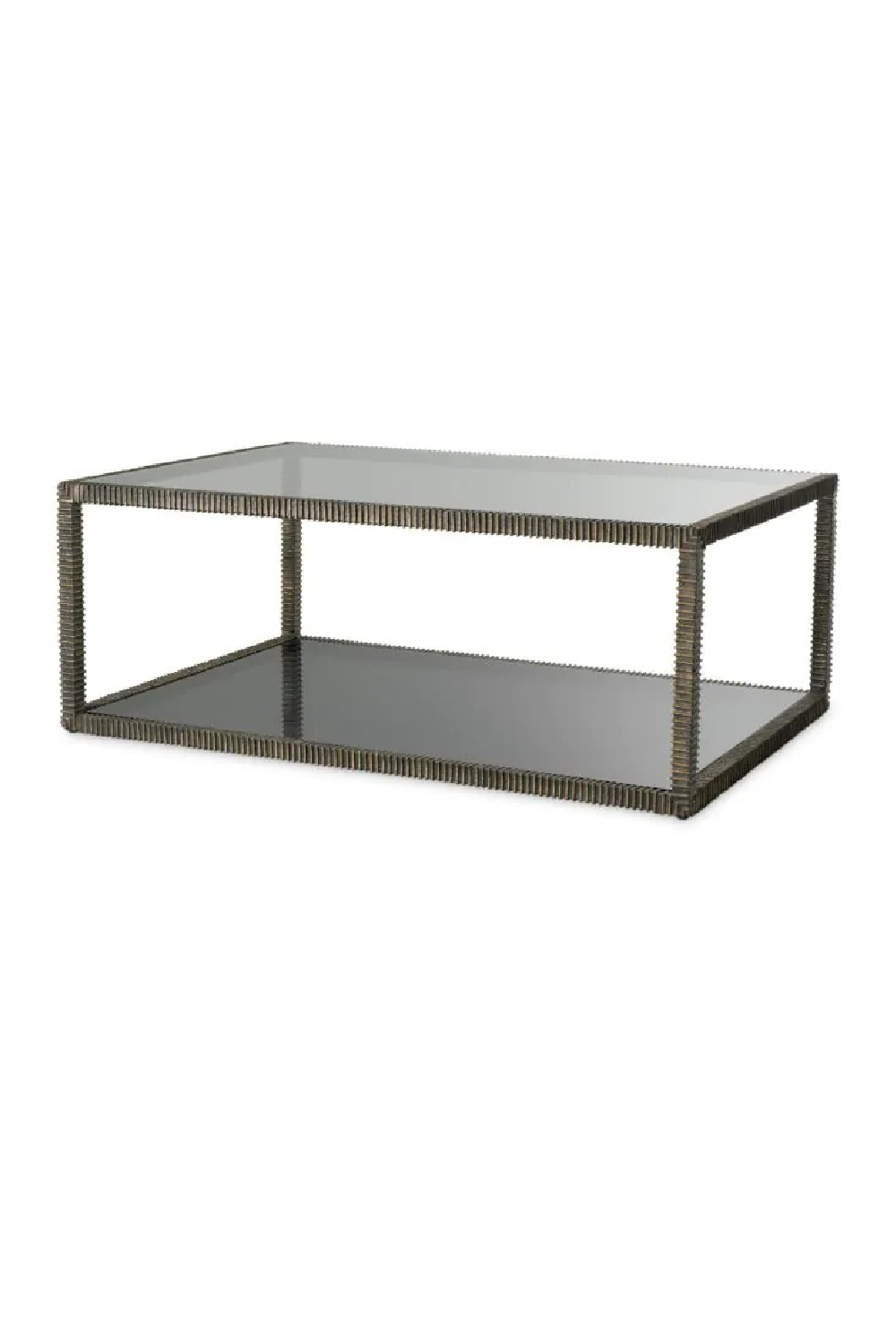 Bronze Framed Glass Coffee Table | Eichholtz Bethesda | Oroa.com