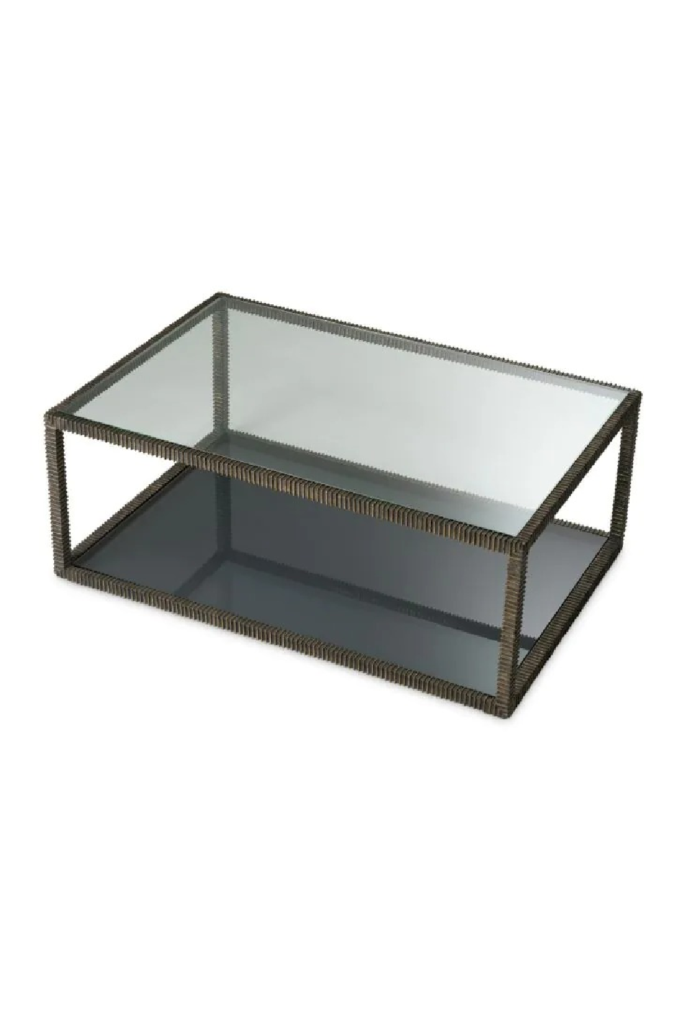 Bronze Framed Glass Coffee Table | Eichholtz Bethesda | Oroa.com