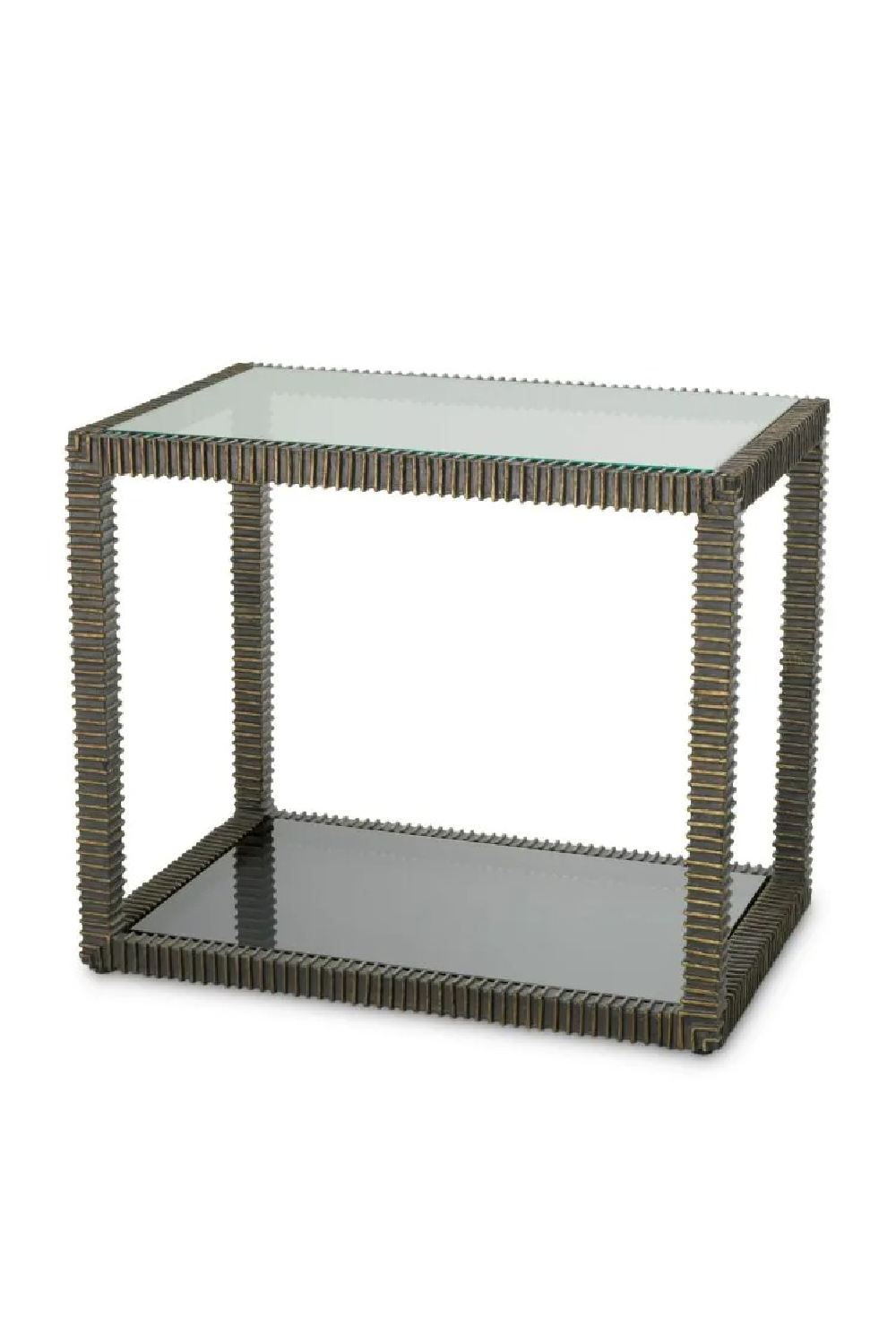 Bronze Framed Glass Side Table | Eichholtz Bethesda | Oroa.com