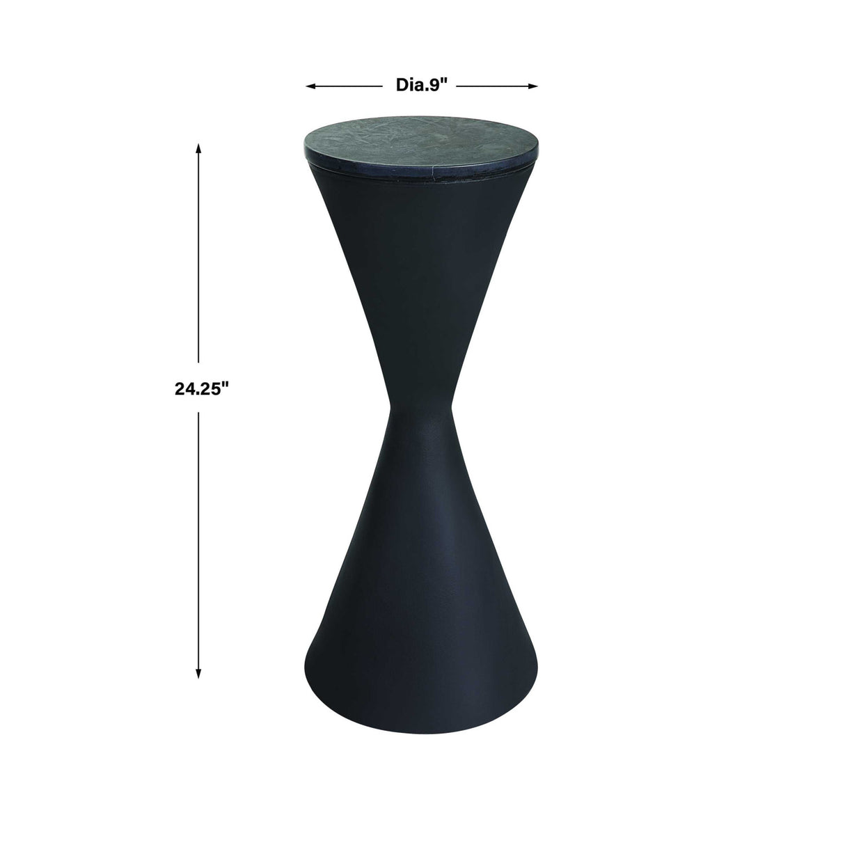 Black Hourglass Drink Table | Oroa.com