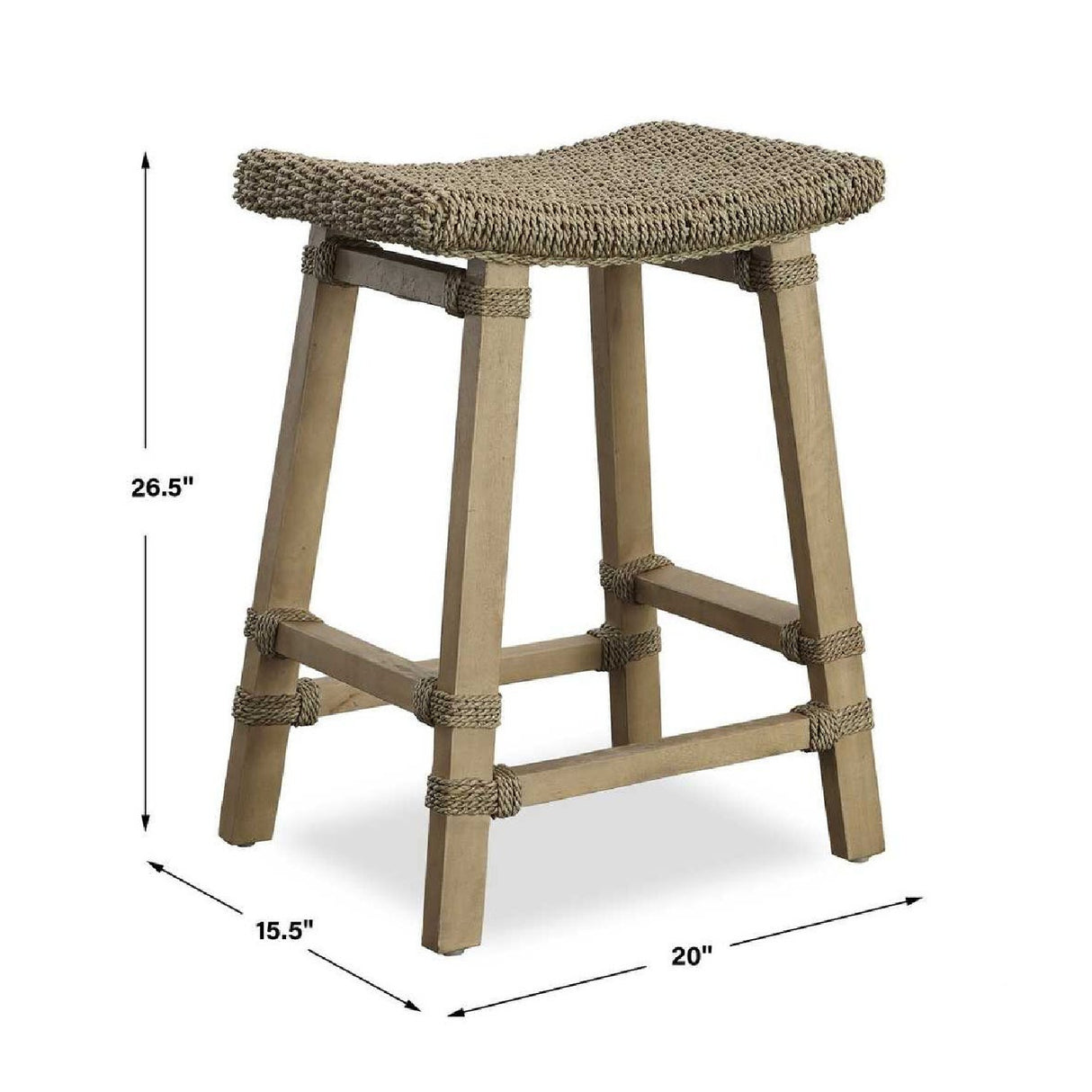 Mango Wood Counter Stool | Oroa.com