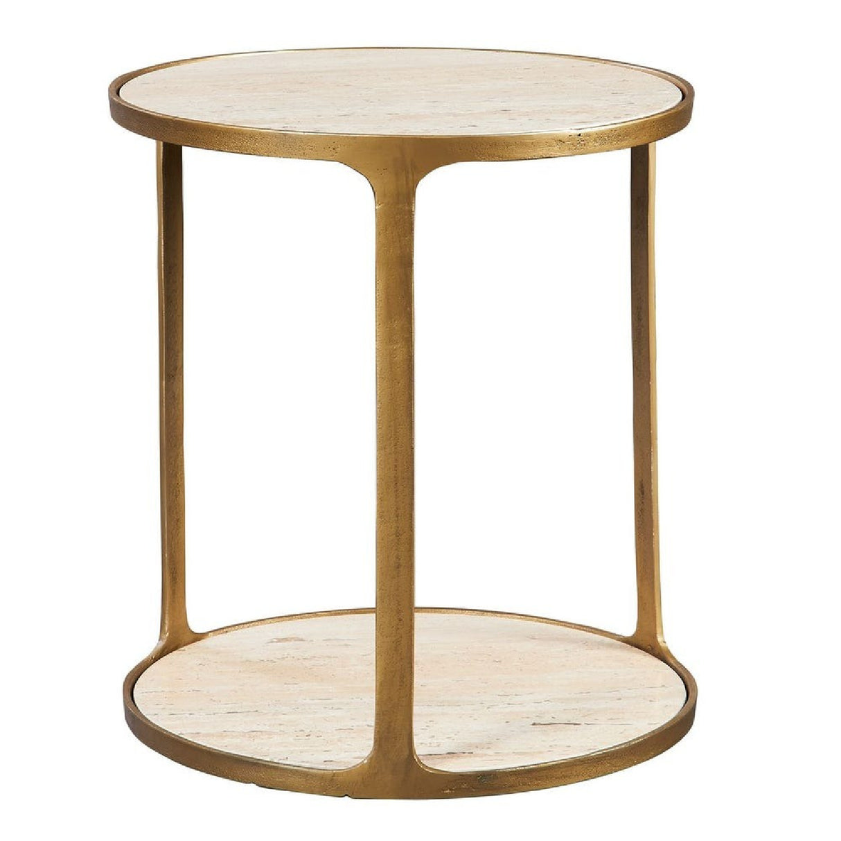 Beige Travertine Side Table | Oroa.com