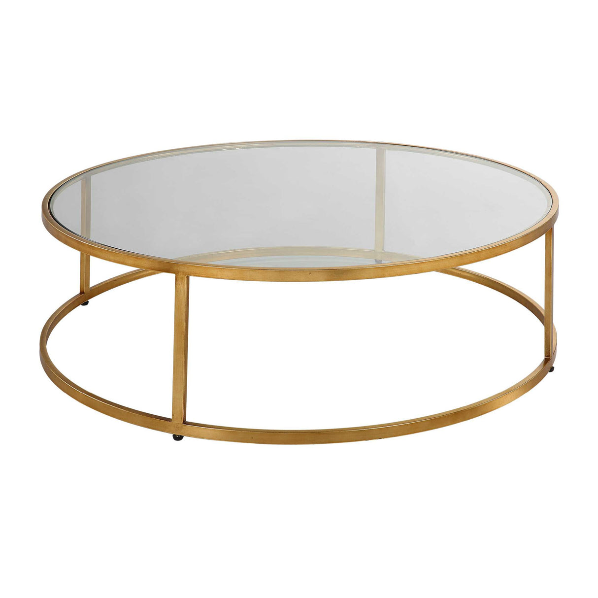 Gold Framed Glass Coffee Table | Oroa.com