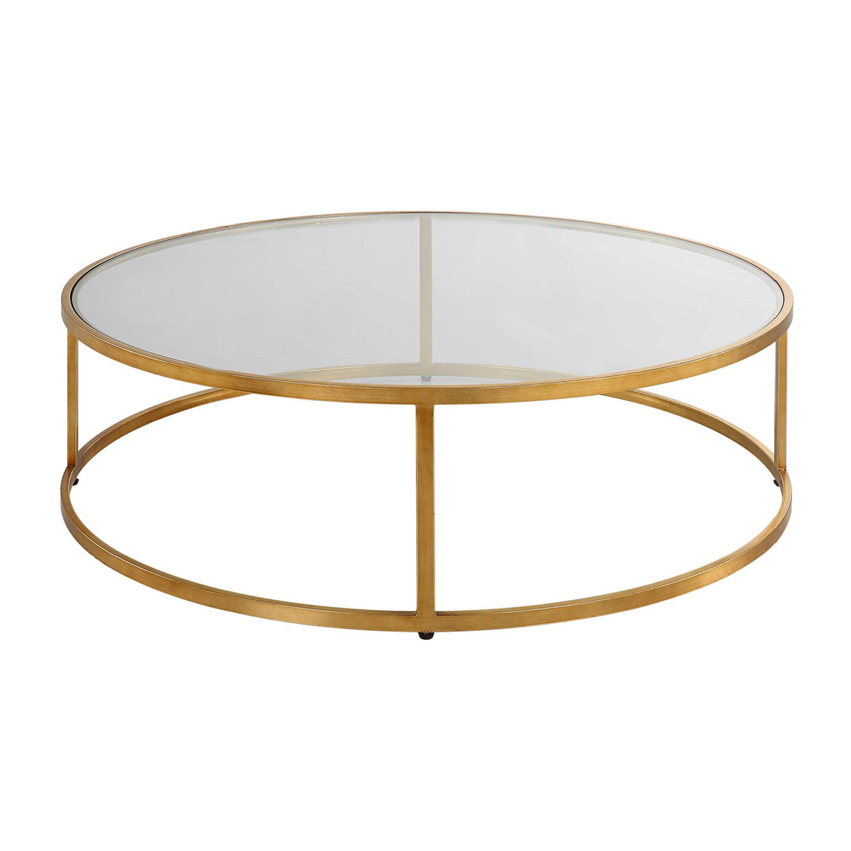 Gold Framed Glass Coffee Table | Oroa.com