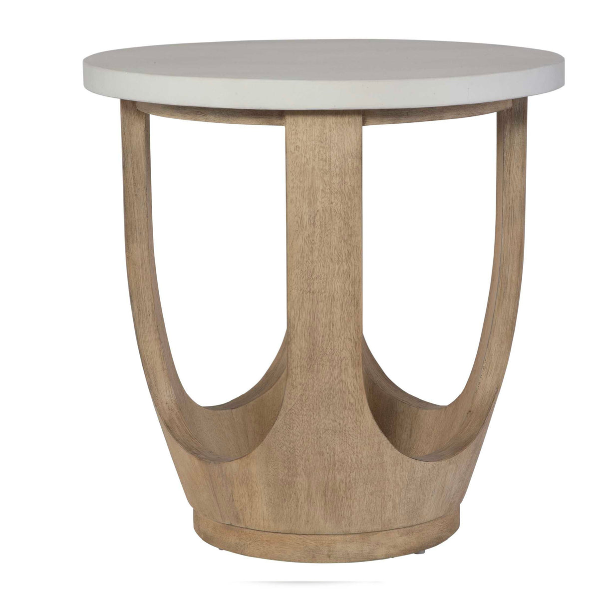 White Limestone Side Table | Oroa.com
