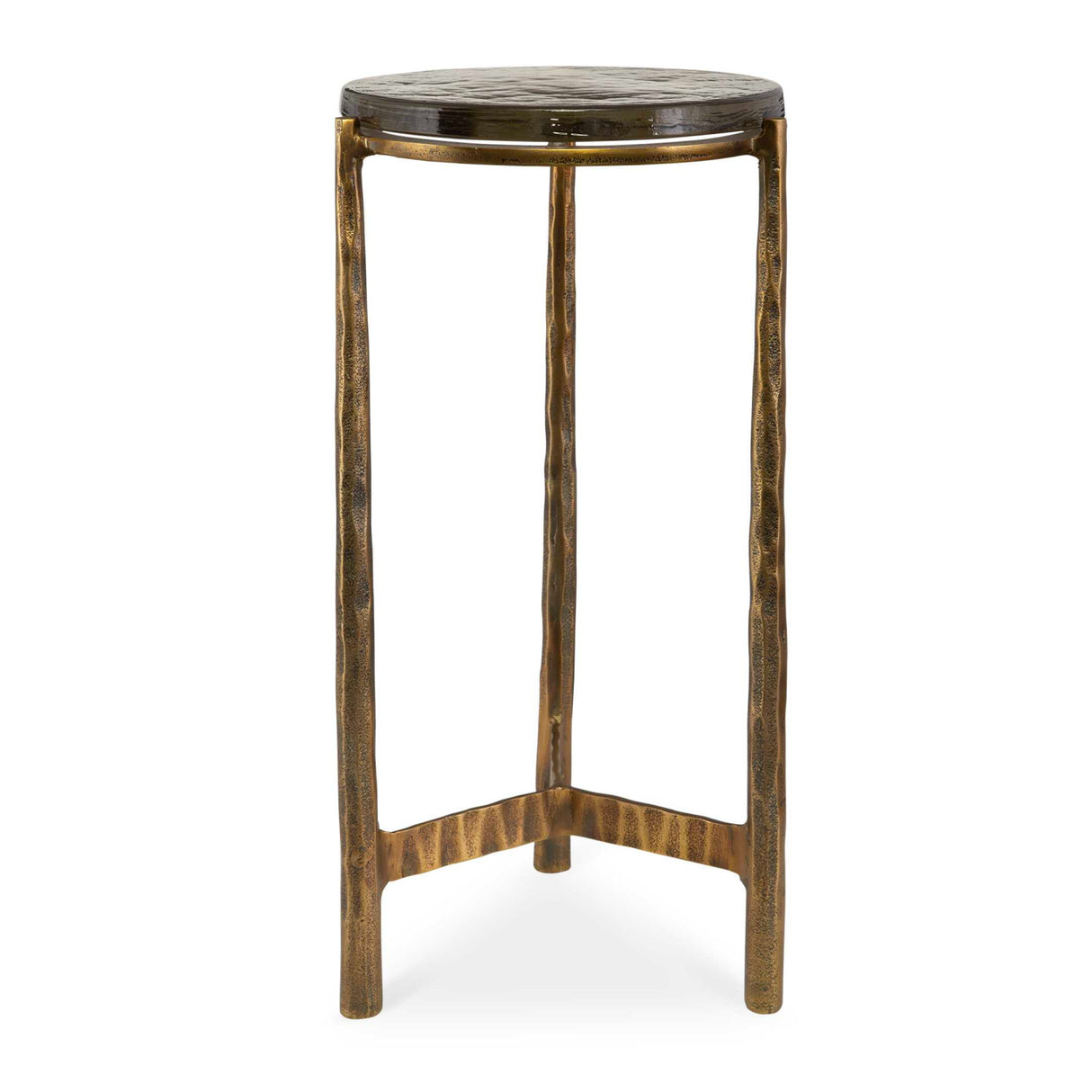 Round Glass Indoor/Outdoor Accent Table | Oroa.com