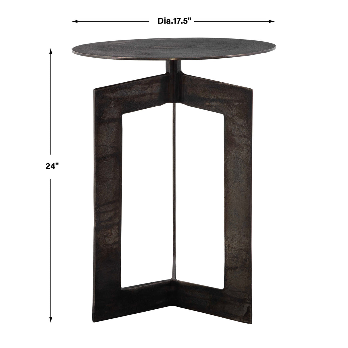 Cast Aluminum Accent Table | Oroa.com