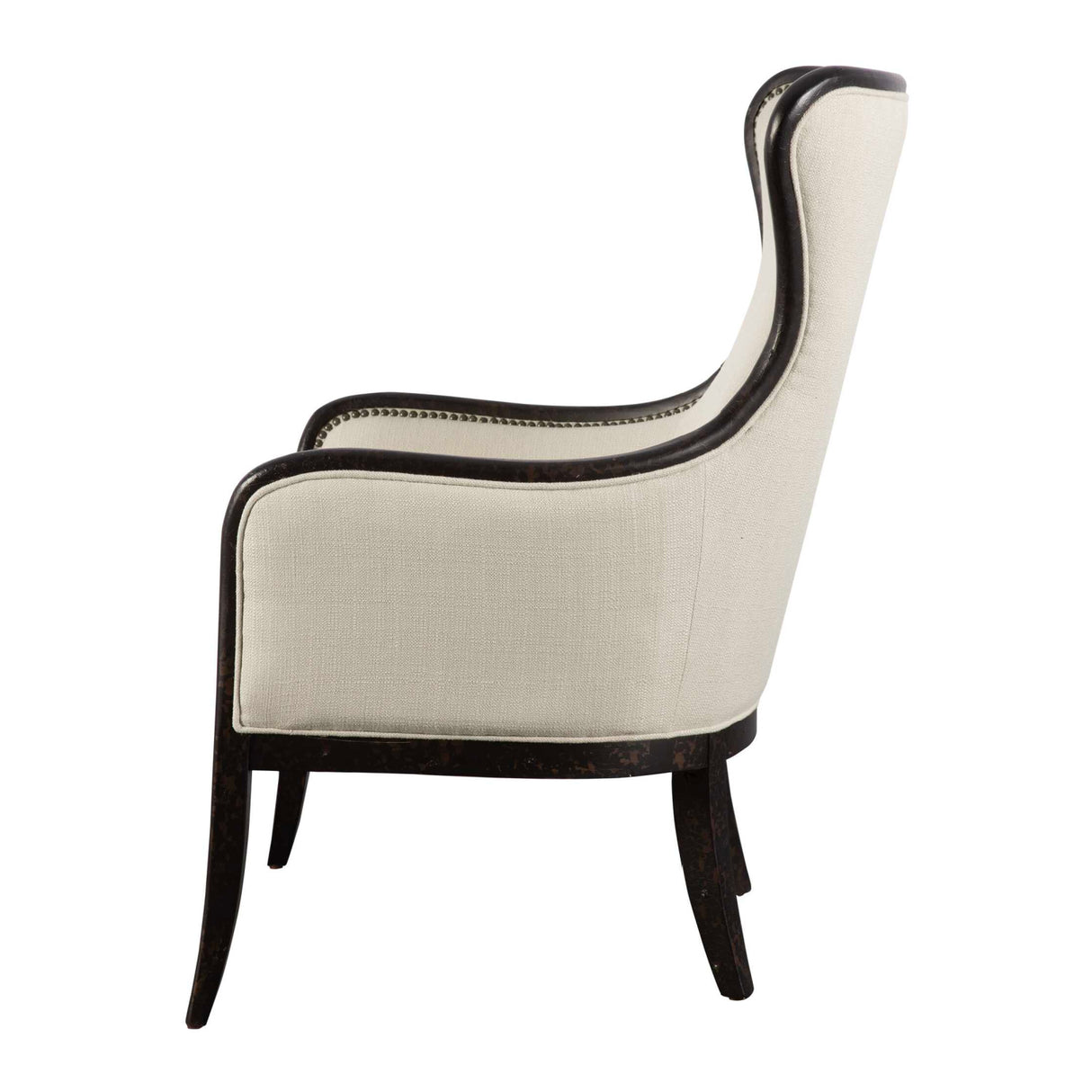 Nail Trimmed Wingback Accent Chair | Oroa.com