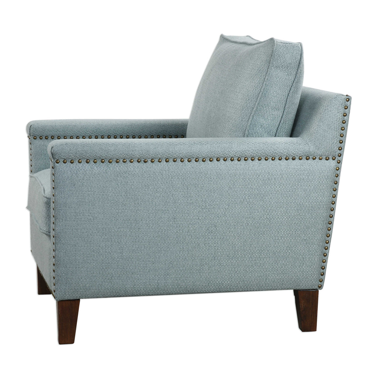 Blue Nail Trimmed Accent Chair | Oroa.com