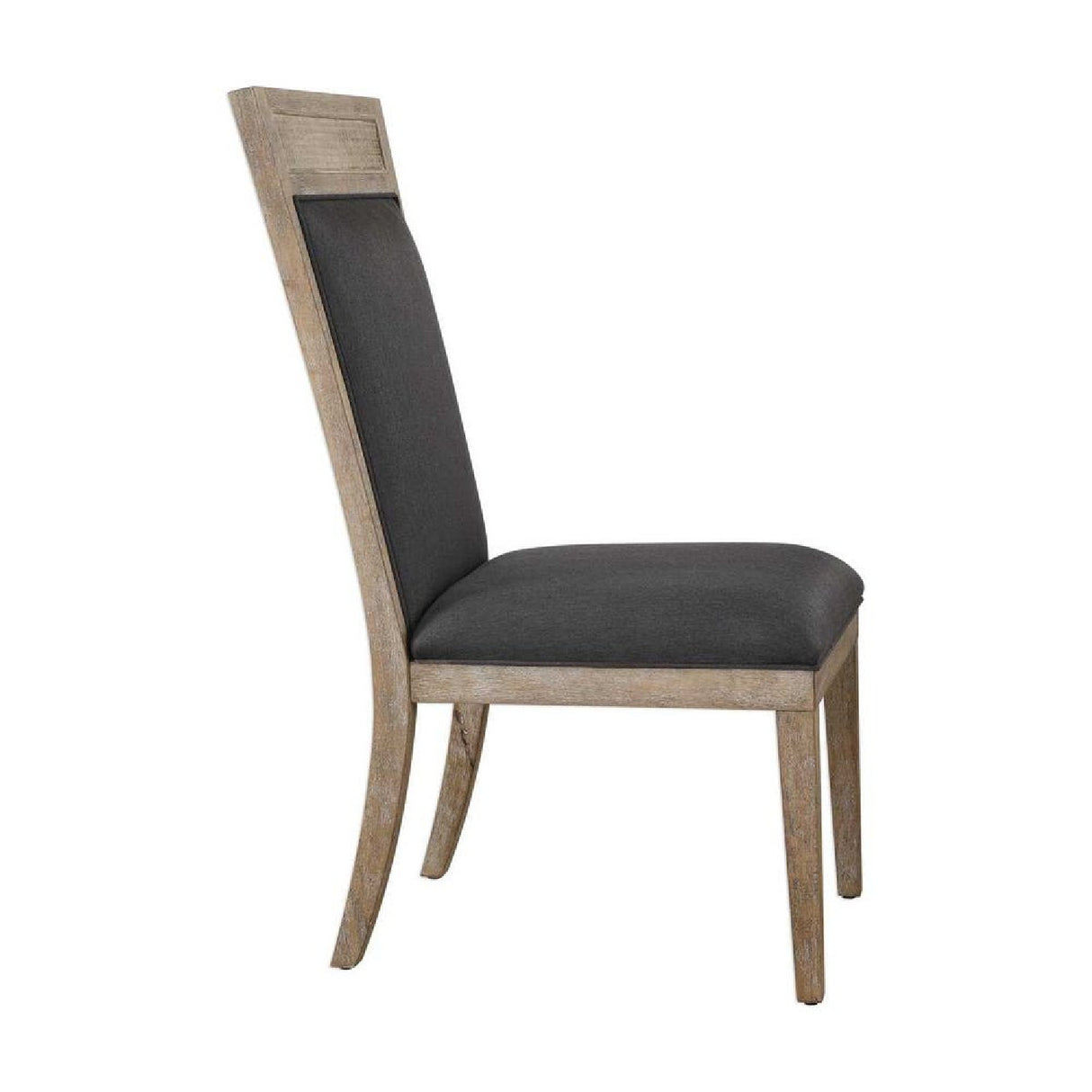 Rustic Gray Fabric Dining Chair | Oroa.com