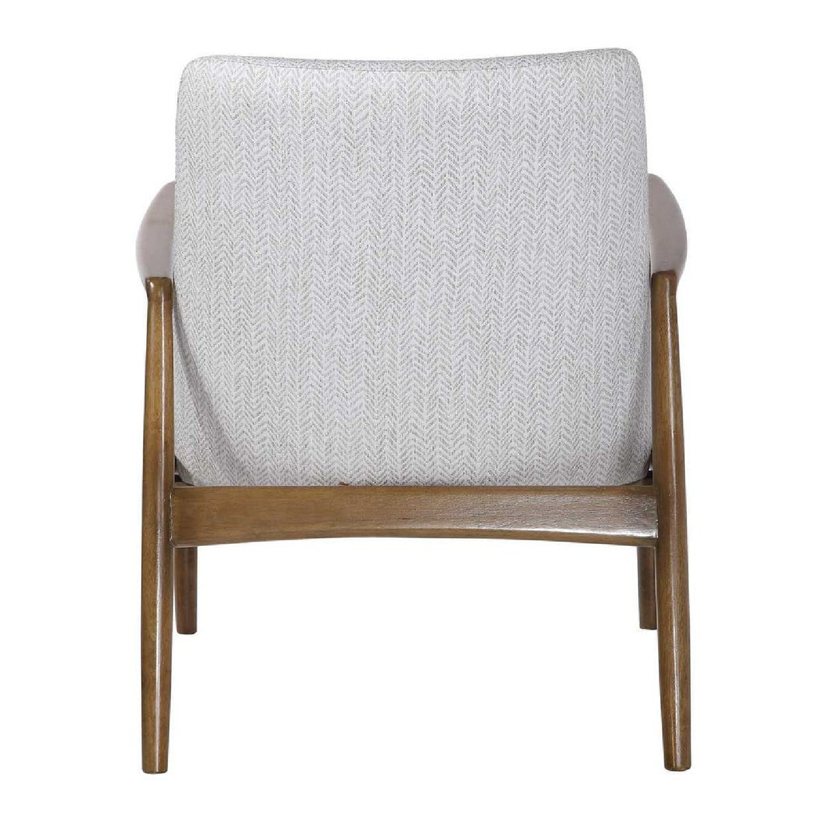 White Fabric Scandinavian Accent Chair | Oroa.com