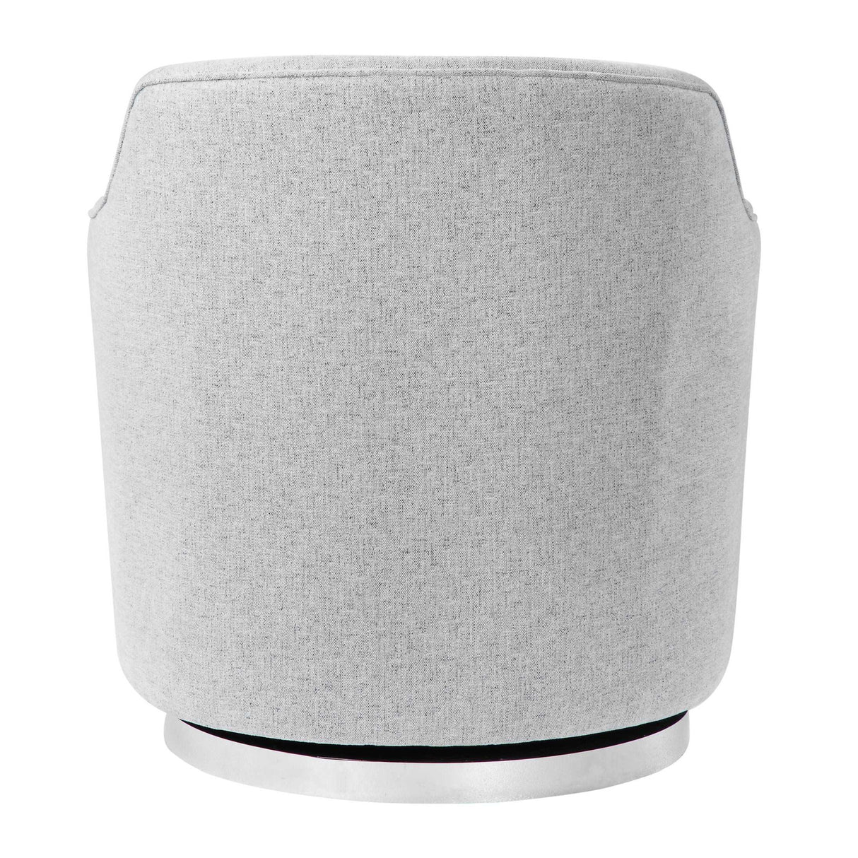 White Linen Blend Swivel Chair | Oroa.com