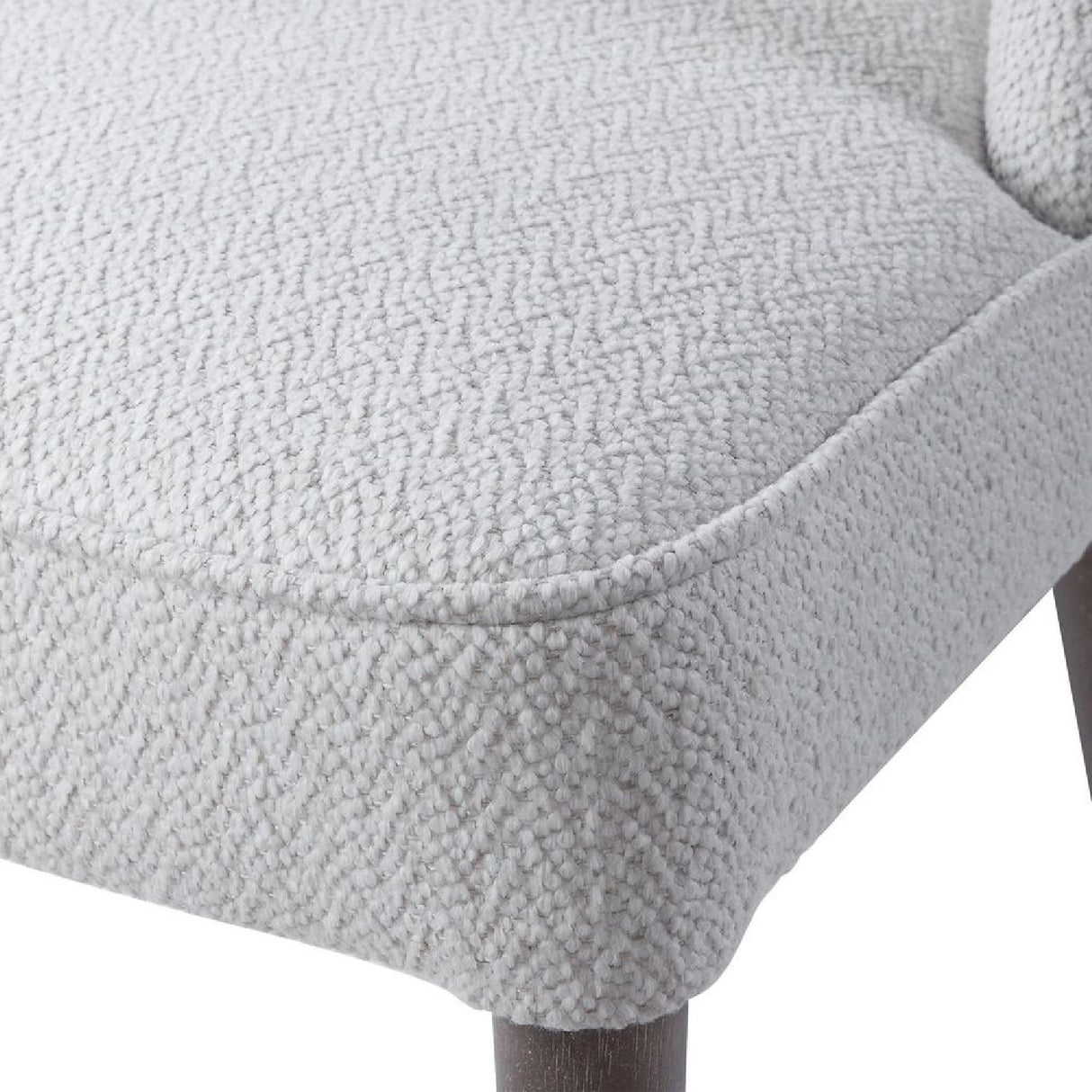 White Fabric Dining Chairs (2) | Oroa.com