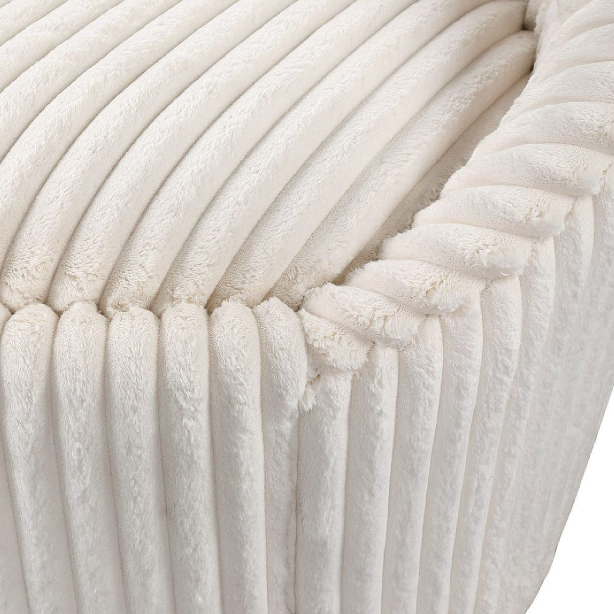 Fluted Chenille Swivel Chair | Oroa.com