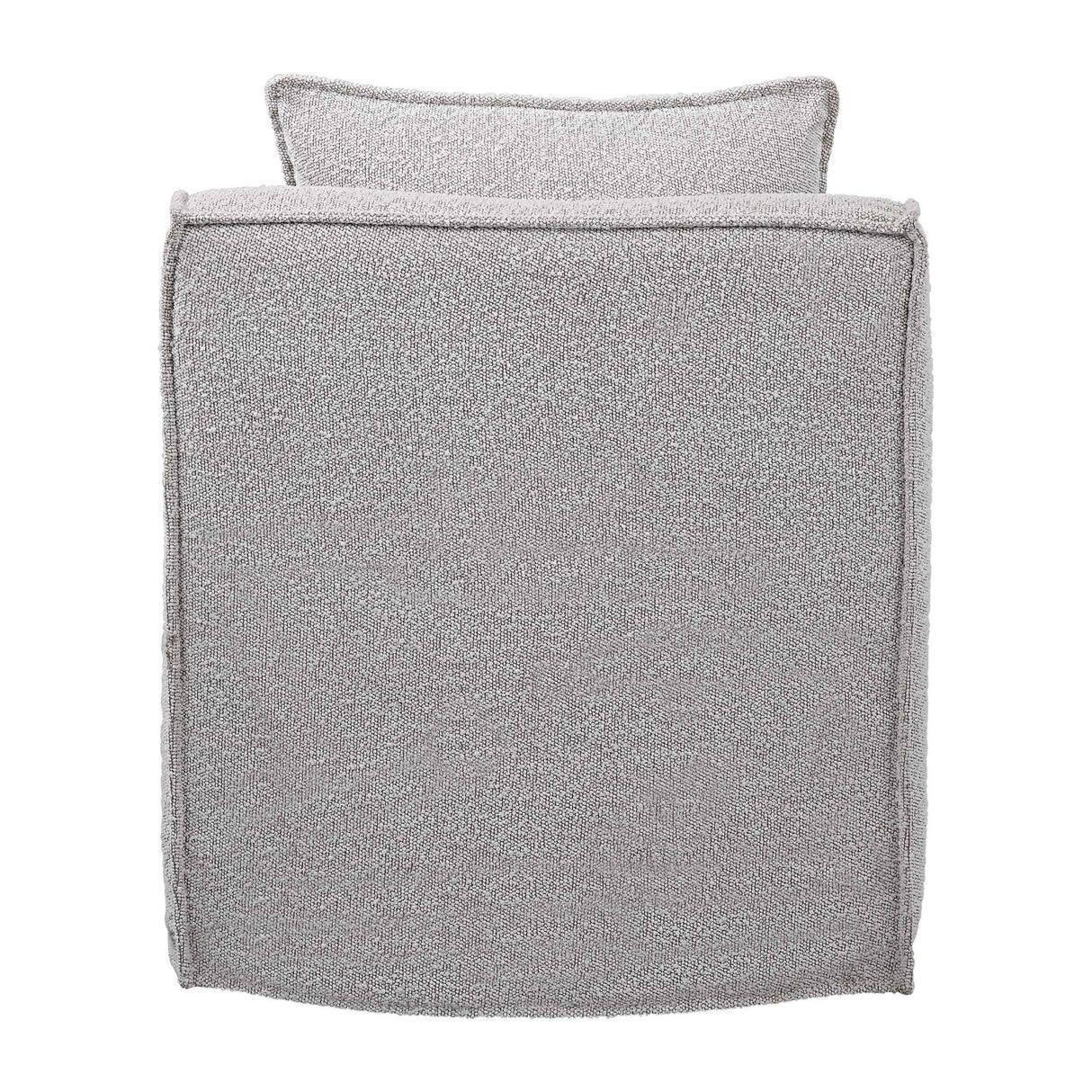 Gray Boucle Slipcover Swivel Chair | Oroa.com