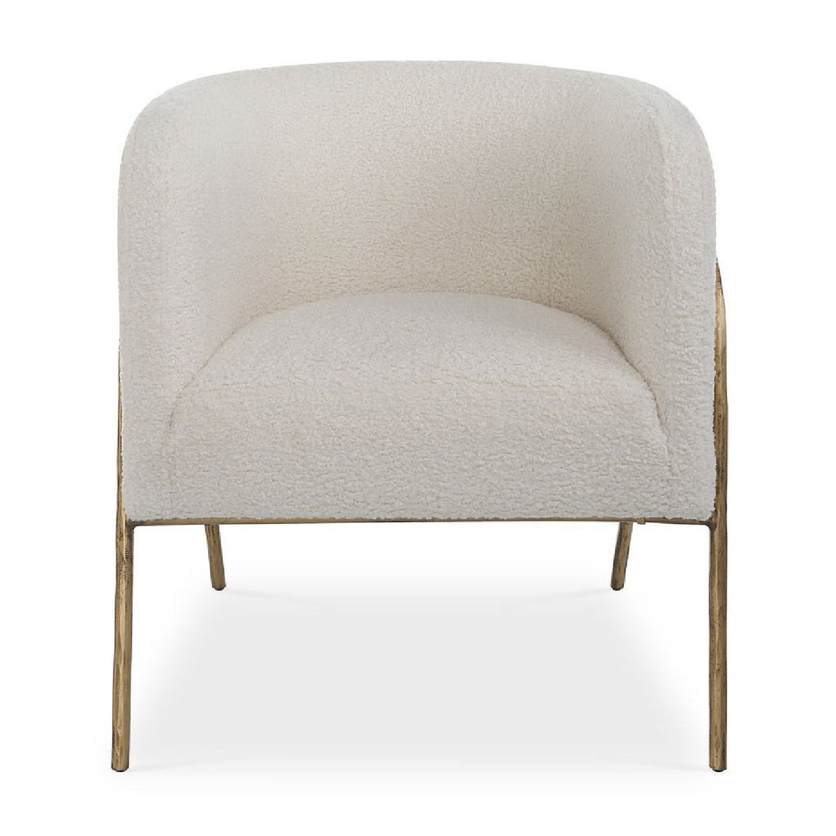 White Shearling Accent Chair | Oroa.com