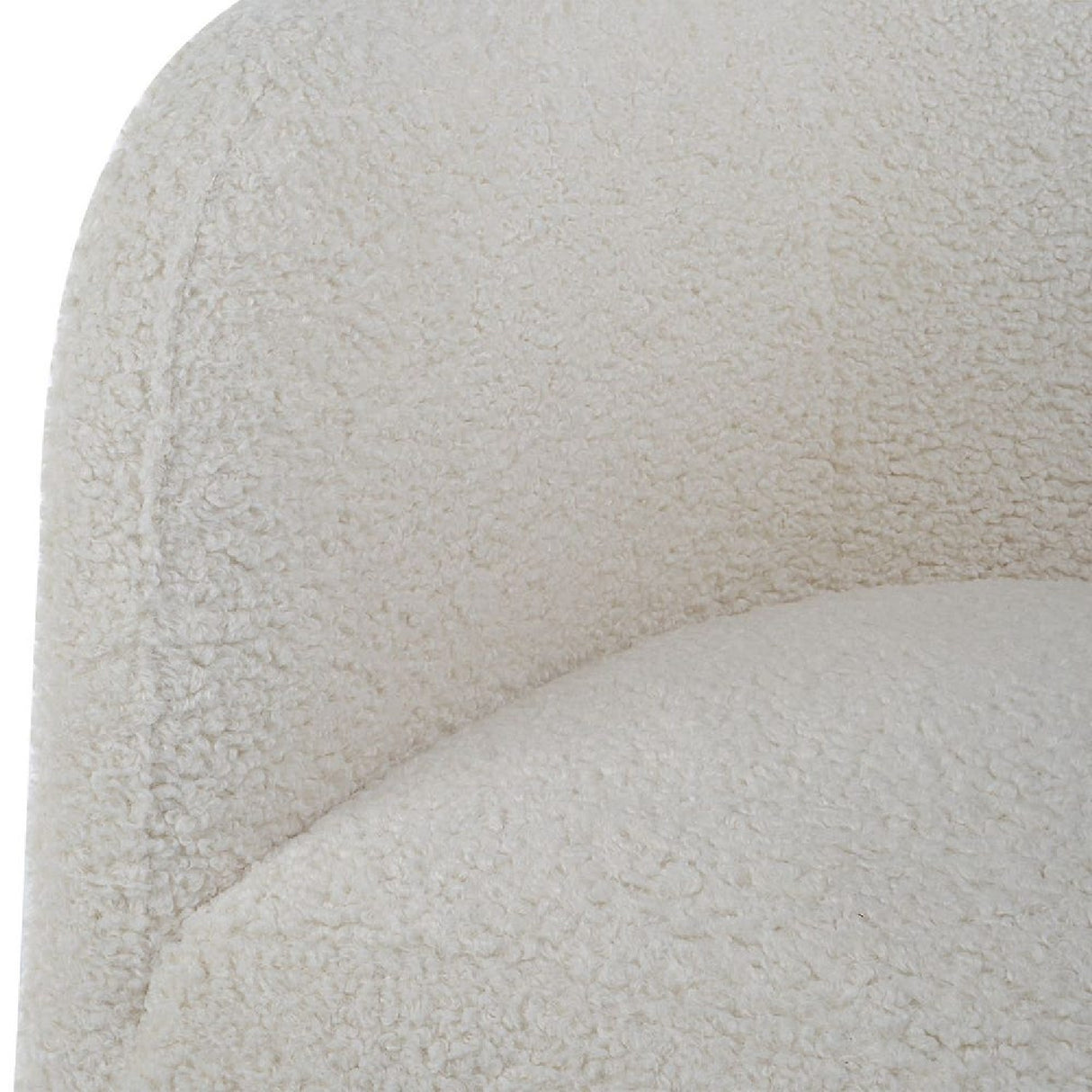 White Shearling Accent Chair | Oroa.com