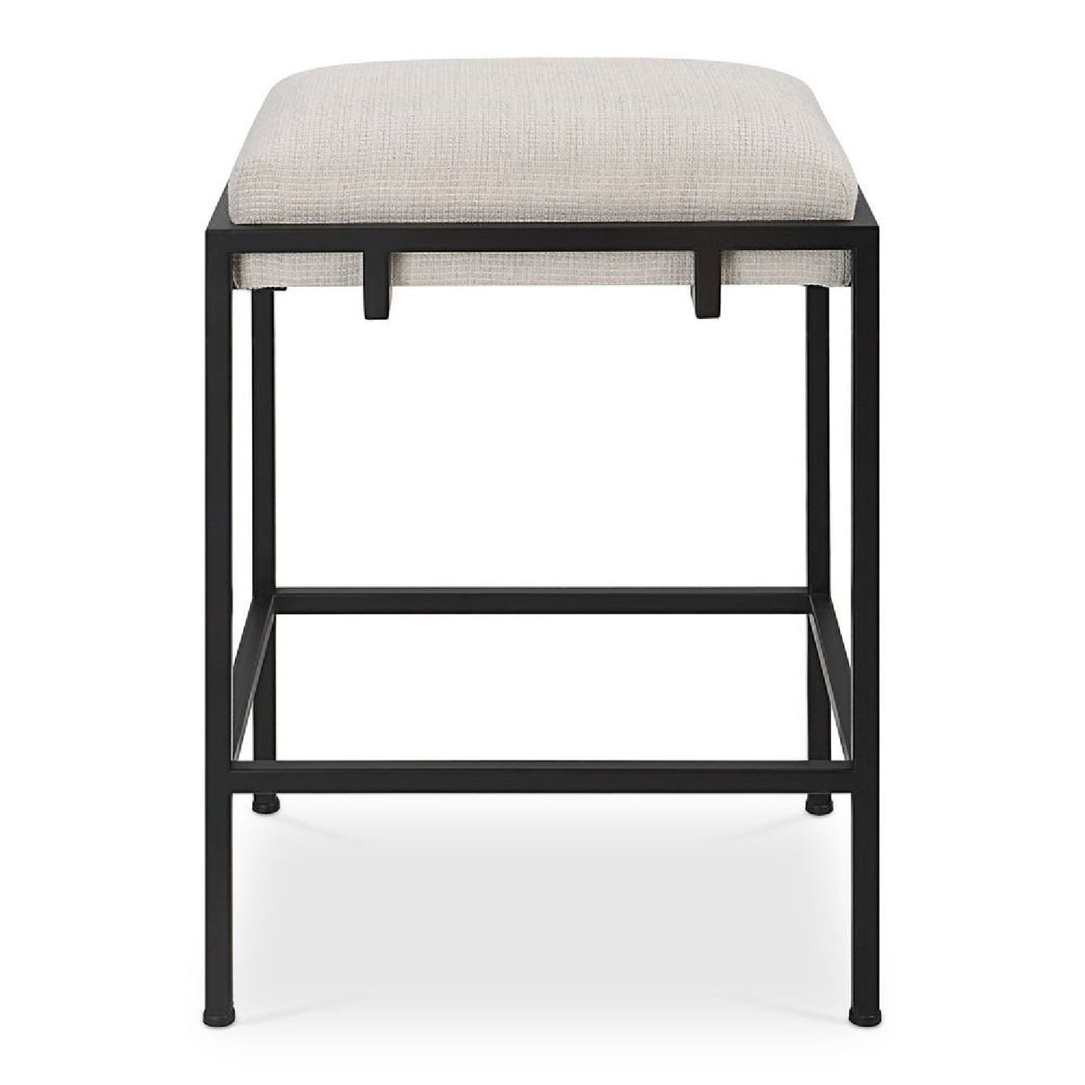 White Fabric Seat Counter Stool | Oroa.com