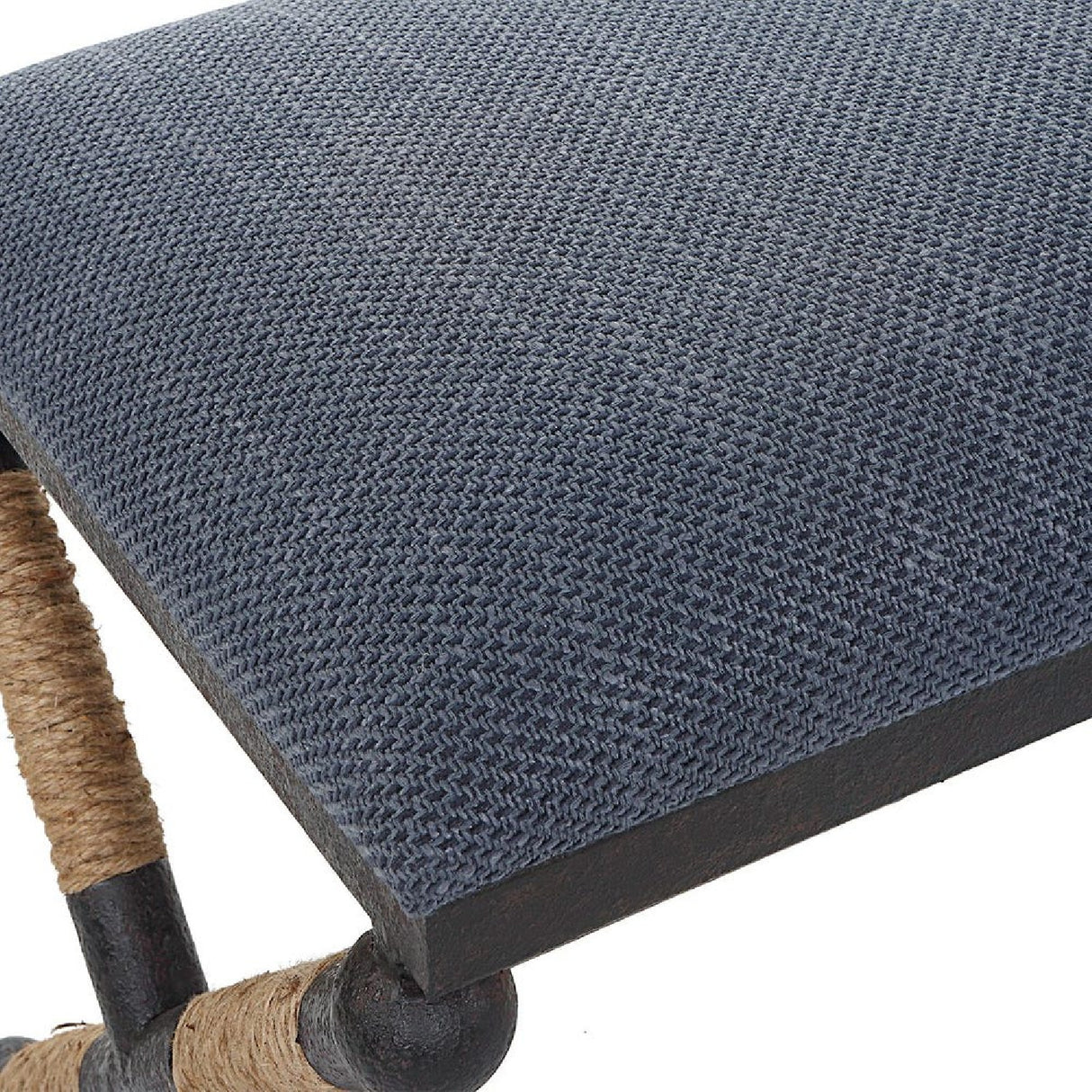 Blue Cotton Blend Bench | Oroa.com