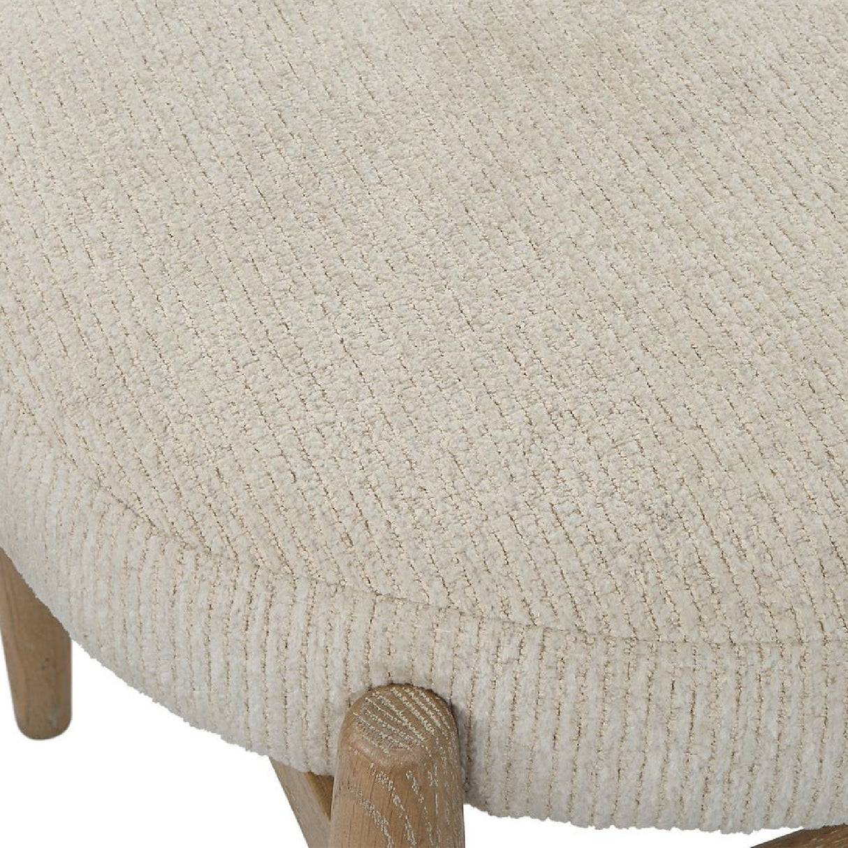 Oak Base White Fabric Bench S | Oroa.com