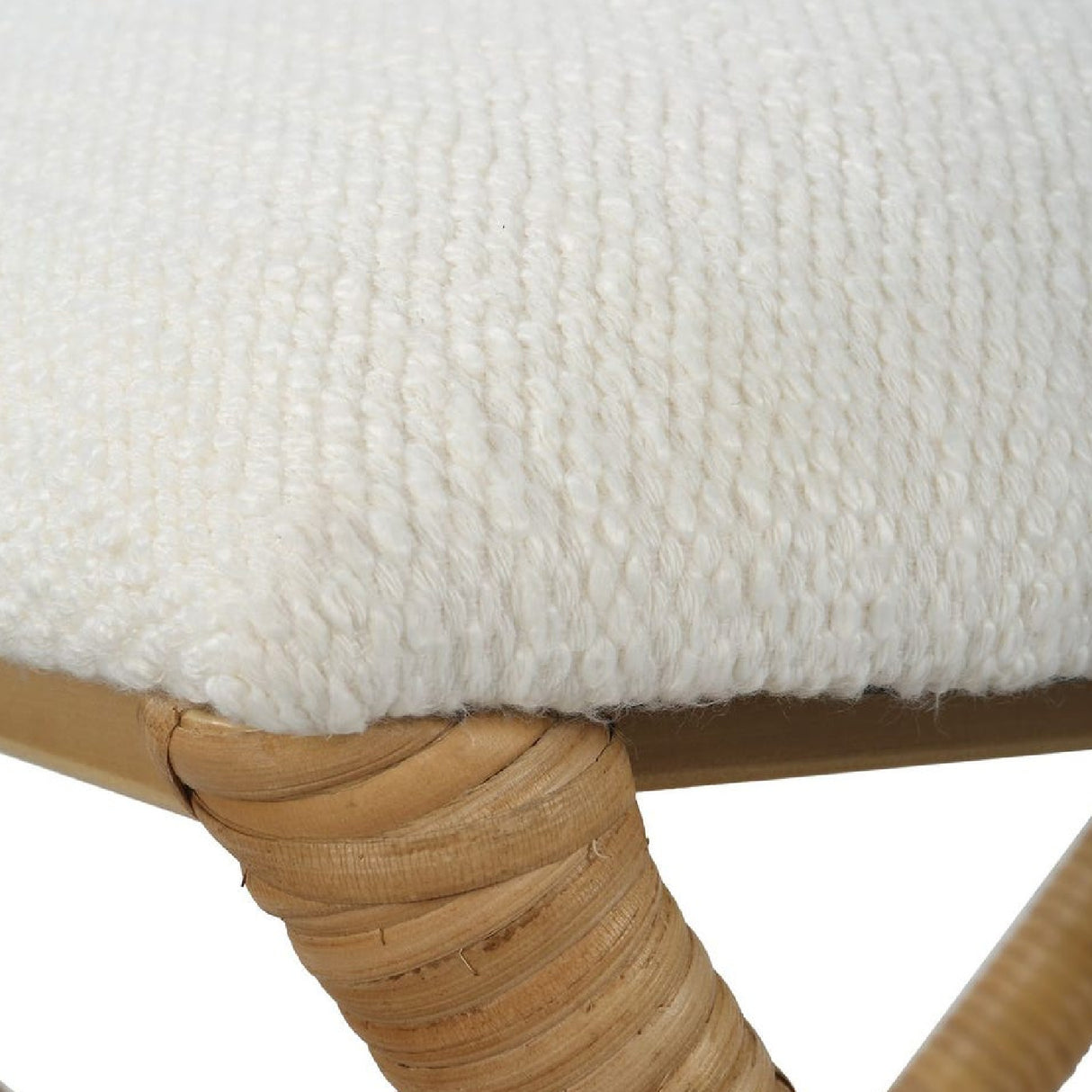Rattan Wrapped Cross-Base Bench S | Oroa.com