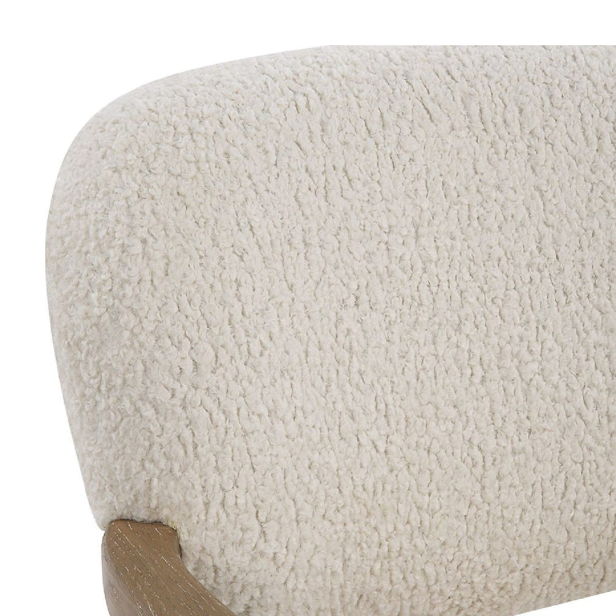 Cream Shearling Accent Chair | Oroa.com