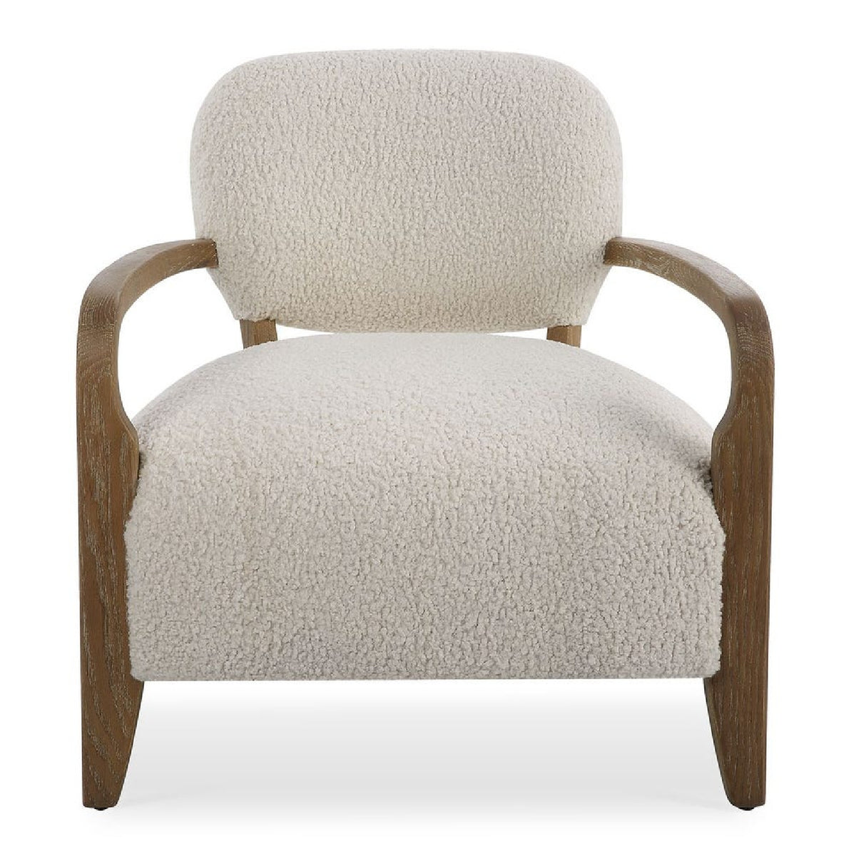 Cream Shearling Accent Chair | Oroa.com