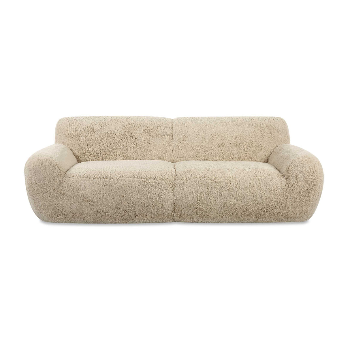 Cream Long-Haired Sheepskin Sofa | Oroa.com