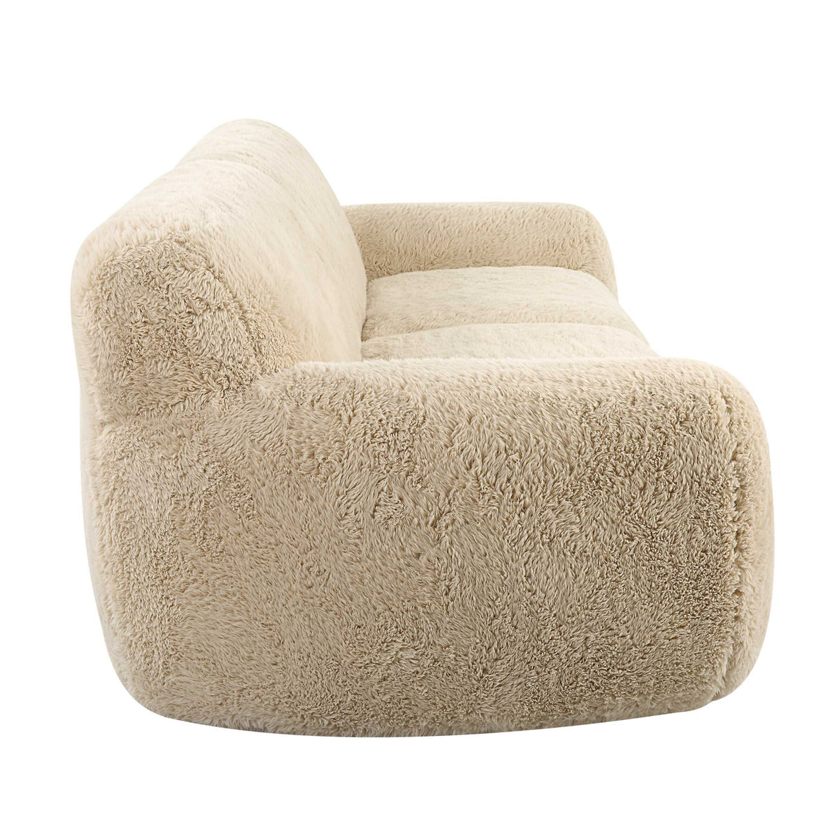 Cream Long-Haired Sheepskin Sofa | Oroa.com