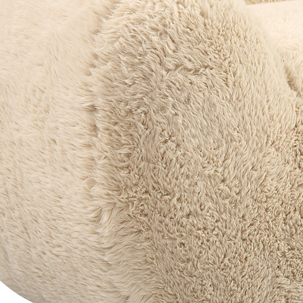 Cream Long-Haired Sheepskin Sofa | Oroa.com