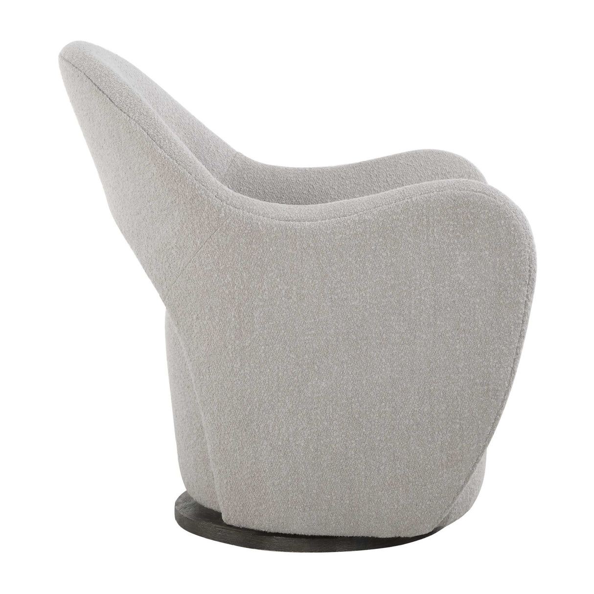 Beige Cutout-Back Swivel Chair | Oroa.com