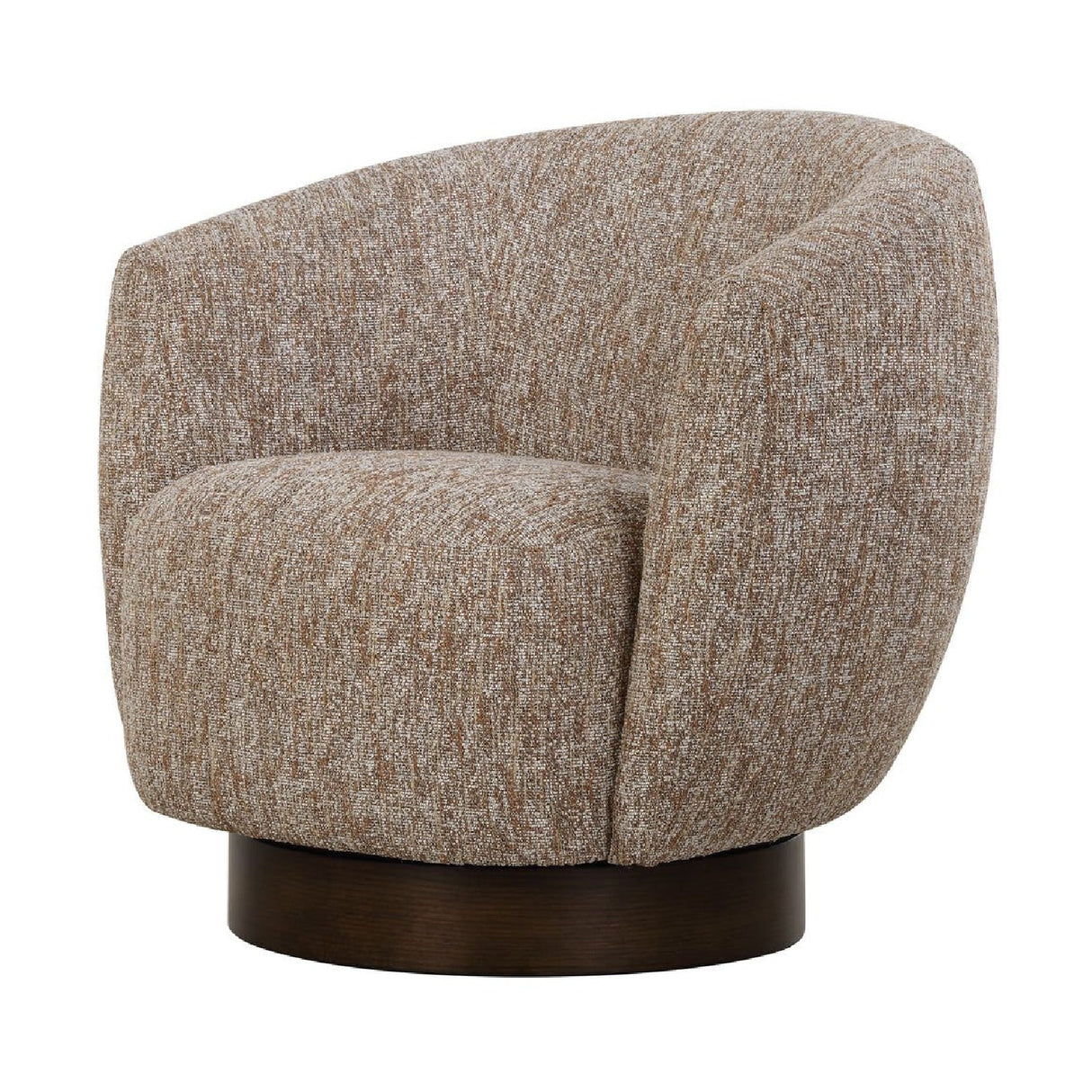 Brown Barrel Swivel Chair | Oroa.com