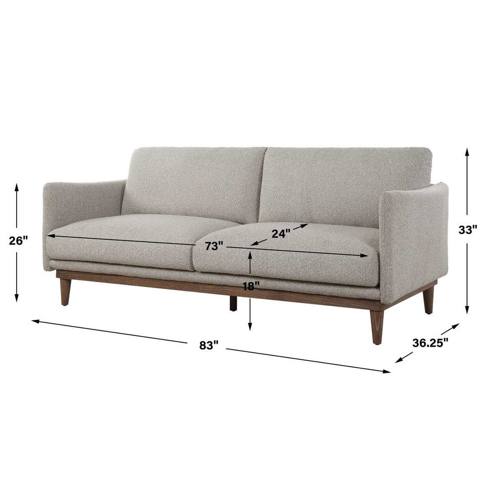 Beige Boucle Sofa | Oroa.com